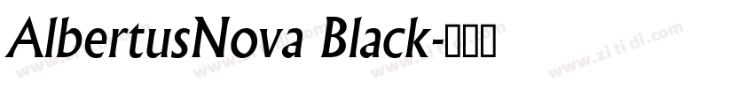 AlbertusNova Black字体转换